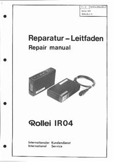 Rollei IR 04 - Remote Control manual. Camera Instructions.